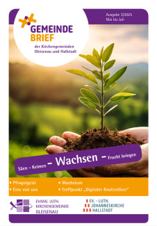 Cover Gemeindebrief 03/2025 mit dem Thema „Wachsen“