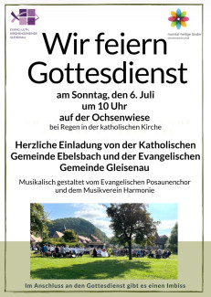 Plakat Ökumenischer Gottesdienst Ochsenwiese 2025
