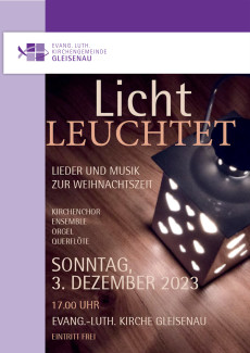 Weihnachtskonzert 2023 Kirche Gleisenau