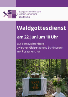 Plakat Waldgottesdienst 2025